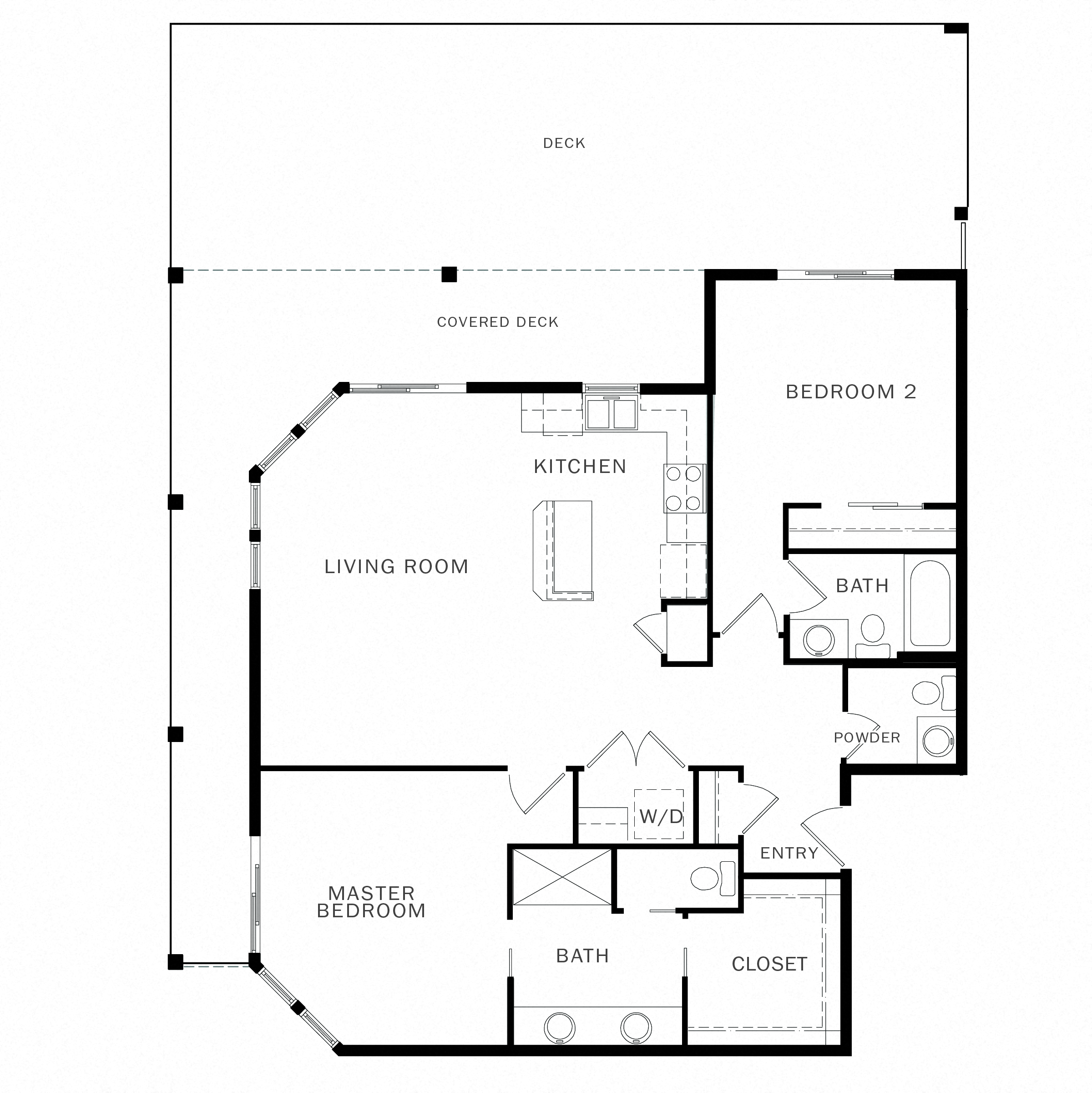 Floor plan layout diagram for 2H